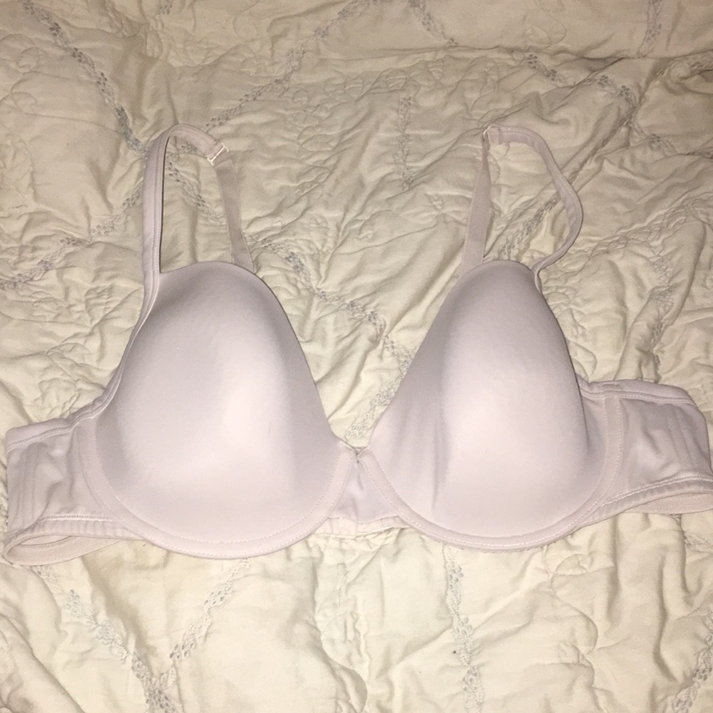 Cacique 44c white cream sexy cute bra plus size